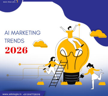 AI Marketing Trends 2026 – Future of Digital Marketing Illustration of AI marketing trends 2026 showing innovation, automation, and future digital marketing strategies