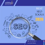AI SEO tools analyzing keywords, backlinks, and rankings in 2026—representing automation in digital marketing.